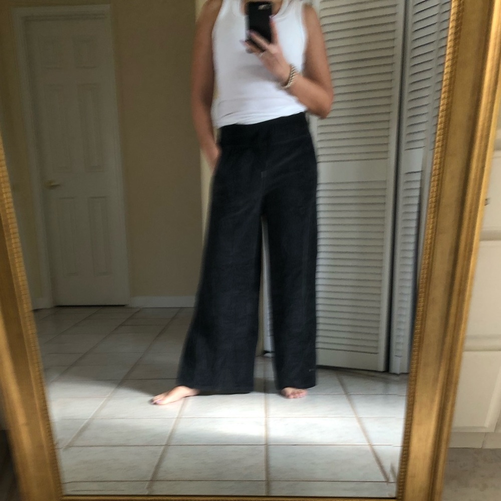 Lululemon wide leg velour lounge pants
